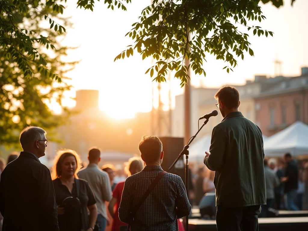 Logo projektu TAURON Gliwicka Energia Kultury z elementami słońca i neonów, Gliwice