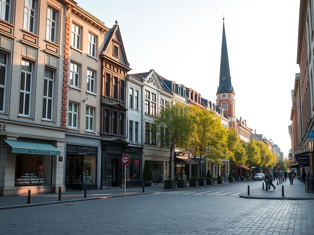 Ilustracja przedstawiająca syrenę alarmową i drogę w Gliwicach, symbolizująca bezpieczeństwo i inwestycje w infrastrukturę