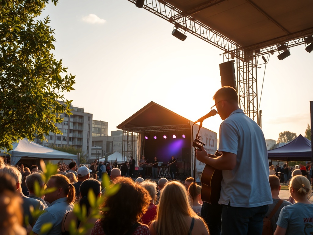 Grupa osób w różnym wieku uczestnicząca w warsztatach teatralnych, symbolizująca kulturę w Gliwicach.